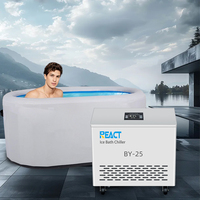 Refroidisseur de bain de glace pour récupération athlétique React 1HP avec capacité de refroidissement de 2500W et commande à distance WIFI/APP
