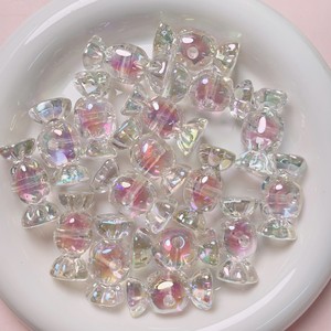 Bonbons dégradé trou droit perles acryliques pour bricolage matériaux faits à la main chaînes de téléphone portable sac pendentif accessoires fabrication de bijoux - Product Image 4