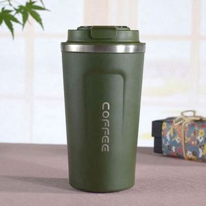 Gobelet isotherme portable pour voiture en acier inoxydable 304, écologique, avec logo personnalisé, tasse à café isolée, température intelligente LED - Product Image 5