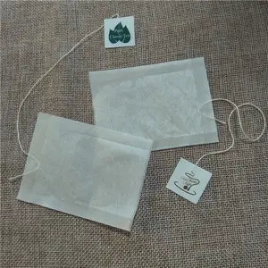 Kertas Filter Kopi Kustom Mudah Terurai Kantong Teh Kosong dengan Tali