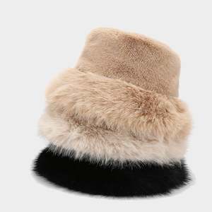 Chapeau Bob Unisexe Hiver Luxe Chaud Décontracté en Fausse Fourrure Douce et Moelleuse Tendance - Product Image 1