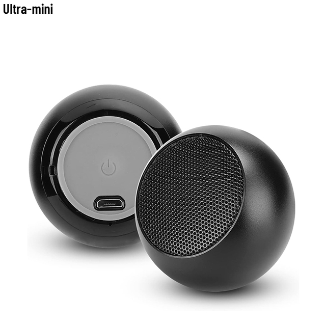 Portable Bluetooth Speaker Mini Metal Subwoofer Heavy Bass Outdoor Small Steel Cannon Support TF Card Mini Bluetooth Speaker
