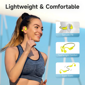 LOBKIN Wireless Open Ear Bone Conduction Headphones with <strong>LED</strong> <strong>Battery</strong> Indicator 10H Playtime for Running Skiing Cycling Workout - Product Image 3