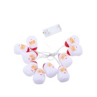 Festliche Dekorationen LED Weihnachtsbaum-Lichterkette Weihnachtsmann Schneemann Lichterkette Fünfzackiger Stern Farbige Beleuchtung
