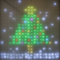 Guirlande lumineuse LED 3D SHIJI 12V RGB WS2815 pour extérieur, lumières ponctuelles, lumières de Noël, lumières de rideau LED