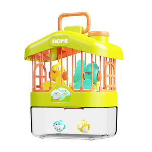 Gabbia per Uccelli Interattiva per Bambini, Giocattolo Elettrico con Suoni e Luci Attivati dalla Voce, Design Educativo in Legno per l'Apprendimento del Linguaggio - Product Image 1