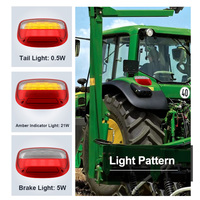 Feu arrière combiné à LED multifonction ECE R150 R148 R10 pour John Deere séries 6M et 6R