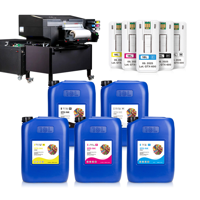 18L Bulk DTG Pigment Ink Barrel With Chip for Brother GTX Pro R2R & GTX Pro Bulk R2R Printing System