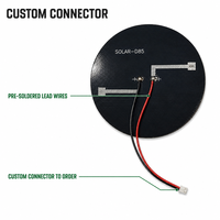 Panel Surya Mini Bulat 0.9W 6V untuk Monitor Kualitas Udara Sensor CO2