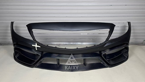 Paraurti Anteriore in Fibra di Carbonio di Alta Qualità per Mercedes Benz W205 C200 C260 C300 C43 C63 C63S AMG Coupé/Sedan 2015-2021 BodyKit - Product Image 3