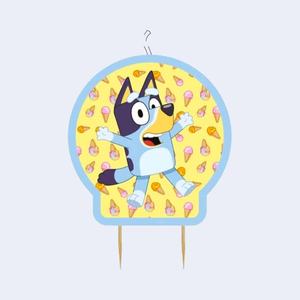 Décoration de gâteau Bluey 6 x 6,5 cm, 2 pièces, réutilisable, pour anniversaire d'enfants - Product Image 1