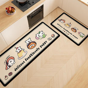 Alfombra de cocina con diseño de cachorro, rectangular, antideslizante, con estampado de animales, alfombra de tela tecnológica para el hogar, cocina, baño, balcón - Product Image 2