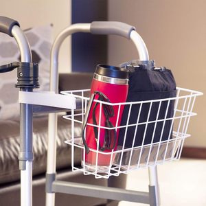 <b>Folding</b> <b>Walker</b> Bag with Cup Holder Black Rollator Bag for Seniors Drive <b>Walker</b> Storage Basket - Product Image 4
