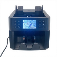 Dernière machine de comptage de billets NIUMO de qualité bancaire avec calculateur d'argent mixte, écran tactile et double lecteur CIS
