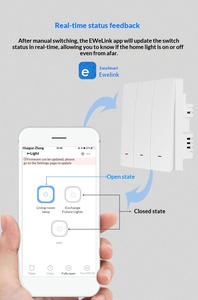 Interruptor Inteligente EWeLink Económico con Cable Neutro, Interruptor RF para el Hogar con Control por Voz de <span class=keywords><strong>Alexa</strong></span> y Google, Interruptor de Pared con Red WiFi y App Smart Life - Product Image 5