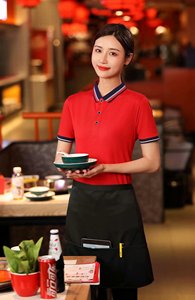 Stock Oversized Office <strong>Tshirt</strong> for Men Polo Shirts Woman Red <strong>Colour</strong> Shirt Clothes Restaurants Staff Uniforms Polo for Women - Product Image 4