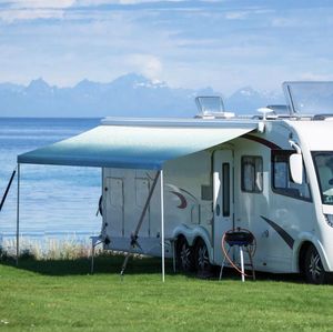 Venta directa de fábrica resistente a los rayos UV PVC impreso moderno <span class=keywords><strong>toldo</strong></span> tela serie A4 personalizable impreso lonas accesorios de <span class=keywords><strong>Caravana</strong></span> - Product Image 2