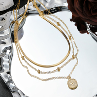 KISSWIFE 2025 nouvelle mode coeur Triple couches pendentif collier pour femmes filles bijoux