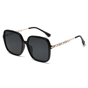 Kesheen – lunettes de soleil à monture carrée pour femmes, monture noire, lentille TAC, Protection UV400, mode Street Style - Product Image 1