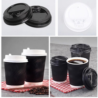 Couvercle de tasse à café en PS écologique de 90 mm, jetable, anti-fuite, de qualité alimentaire, pour tasses à café chaudes, vente en gros