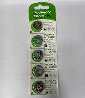 PUJIMAX-batería de litio de 3v, CRseries cr2025, reloj, llave de coche, juguetes, baterías, gran oferta, 5 uds.