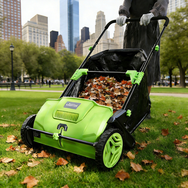 Winslow & Ross Hand Push Unpowered Leaf Collecting Manual Lawn Floor Sweeper Portable Garden Lawn Cleaning Tools