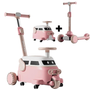 รถผลักของเล่นสำหรับเด็กขนาดเล็กรถสกู๊ตเตอร์เด็กแบบ3 in 1รถฝึกความสมดุลดีไซน์ใหม่ - Product Image 1