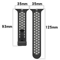 Bracelets de luxe bicolores pour Apple Watch Series, bracelet en silicone 7 8 9 10, bracelets sport magnétiques design, montre intelligente