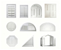 Estándar de ventana de PVC persianas/persianas