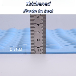 <strong>Curved</strong> Shower <strong>Mat</strong> Non-Slip Skin Friendly Corner Shower <strong>Mats</strong> Triangle <strong>Bath</strong> <strong>Mat</strong> with Suction Cups Made of TPE Material - Product Image 5