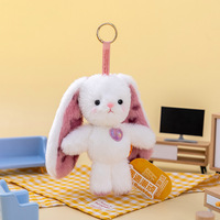 Porte-clés en peluche animaux mignons Capybara Éléphant Chat Breloques de sac Poupées en gros