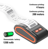 Imprimante thermique portable QUNSUO-5806 mini 58 mm pour imprimante d'étiquettes Bluetooth avec papier thermique en stock