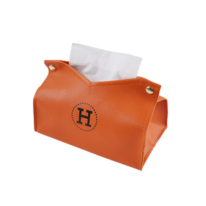 Caja de pañuelos de PU de estilo nórdico para el hogar, sala de estar, dormitorio, caja de pañuelos de alta gama, multiusos, práctica - Product Image 5