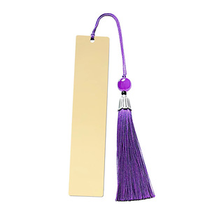 YOU GANG Marque-page pendentif en acier inoxydable avec logo personnalisable, pompon, gravé au laser, plaqué or, imitation antique, Nouvel An Chinois - Product Image 6