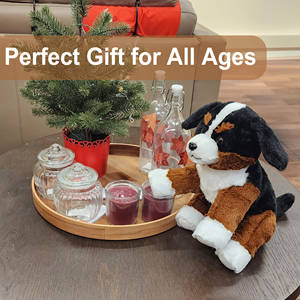 Gerçekçi Özel Simülasyon Bernese Dağ Köpeği Peluş Oyuncak Toptan Satış Yumuşak Kulaklı Sarılabilen Sevimli Hayvan Bebek - Product Image 2