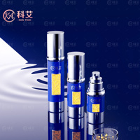Botol Pompa Airless Silinder 15ml 30ml 50ml Kosong untuk Kemasan Kosmetik Sunscreen, Lotion, Foundation, Primer, dengan Logo Custom