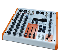 Console de mixage analogique professionnelle haute performance 4 canaux OEM 4CH Type-C OTG pour diffusion en direct, construction métallique, DSP 24 bits, boucle de retour