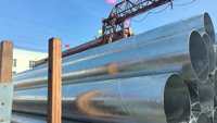 Tuyau galvanisé à grand diamètre soudé en spirale pour système d'incendie - Tuyau SSAW pré-enterré pour projets de construction