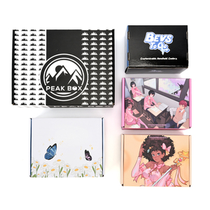 Mẫu miễn phí biểu tượng tùy chỉnh màu Hồng mỹ phẩm sóng hộp bưu phẩm giấy các tông bao bì gửi thư Bưu Chính vận chuyển hộp - Product Image 3