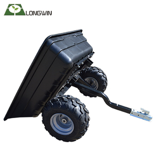 650LB pesado ATV jardín patio Utilidad de basurero transporte carro de remolque - Product Image 1