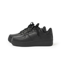 Chaussures de sport décontractées légères pour hommes, en cuir croûte personnalisé, à semelle épaisse, rehaussantes, à lacets, en maille respirante, blanches