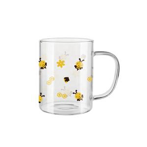 Tasses à café et à thé <span class=keywords><strong>en</strong></span> verre isolées 250 ml, mugs à café <span class=keywords><strong>en</strong></span> <span class=keywords><strong>gros</strong></span>, résistants à la chaleur, vaisselle <span class=keywords><strong>en</strong></span> verre transparent, nouveau design élégant avec <span class=keywords><strong>impression</strong></span> - Product Image 3