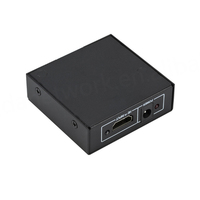 Convertisseur HD 1080P Splitter 1 entrée 2 sorties Adaptateur Boîtier Métallique Noir 2 Sorties HD