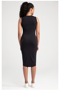 SUHE WD-10965 Customizable Women Yoga Dress <b>Spaghetti</b> <b>Strap</b> Sleeveless Crew Neck Anti Bacterial 100% Cotton Pleated Slim Fit - Product Image 6