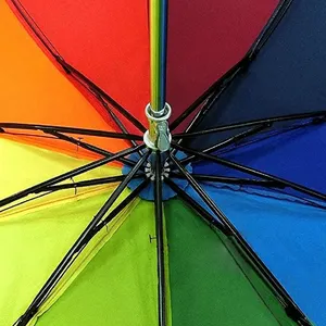 3 Складные радужные зонты для геев с ветрозащитной оправой