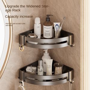 Modern Gun Grey Aluminum Toalheiro Banho Integrado Hanger WC Six-Piece Acessórios Do Banheiro Set - Product Image 5