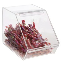 Distributeur de bonbons en acrylique de qualité commerciale avec porte-cuillère-Mini présentoir de nourriture et bac en vrac pour le merchandising au détail