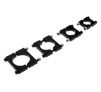 Noir 8/10/12/14/16/20/25/30mm CNC Tube en aluminium pince moteur montage montage Clip support pour avion à voilure fixe multi-axes