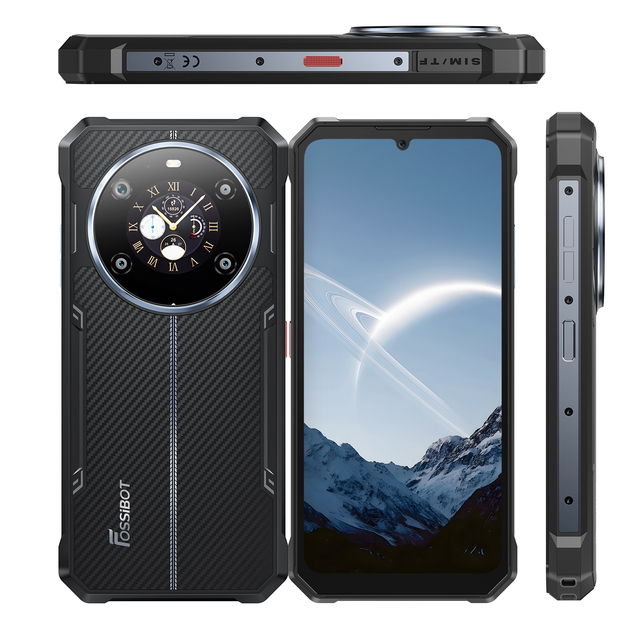 Fossibot Rugged Flagship Smartphone F109S 6GB+256GB 6.745" 10600mAh All-day Battery Android 15 System with Fingerprint NFC