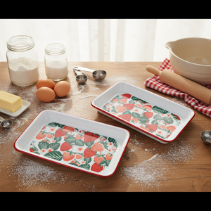 En gros : Plateau émaillé, Plat <span class=keywords><strong>de</strong></span> cuisson, Assiette à fruits, Assiette à noix, Assiette à dîner, Assiette à motifs végétaux chinois, Émail sous-glaçure, Résistant aux hautes températures - Product Image 2